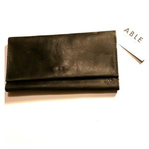 Leather Clutch Wallet organizer phone holder,NWT